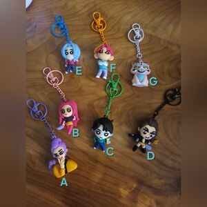 Colorful Character Keychain Set